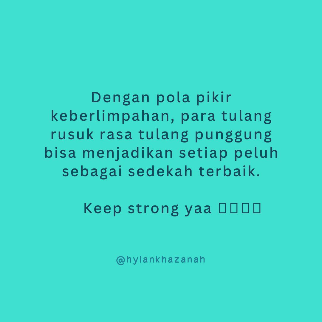 Tulang Rusuk Rasa Tulang Punggung